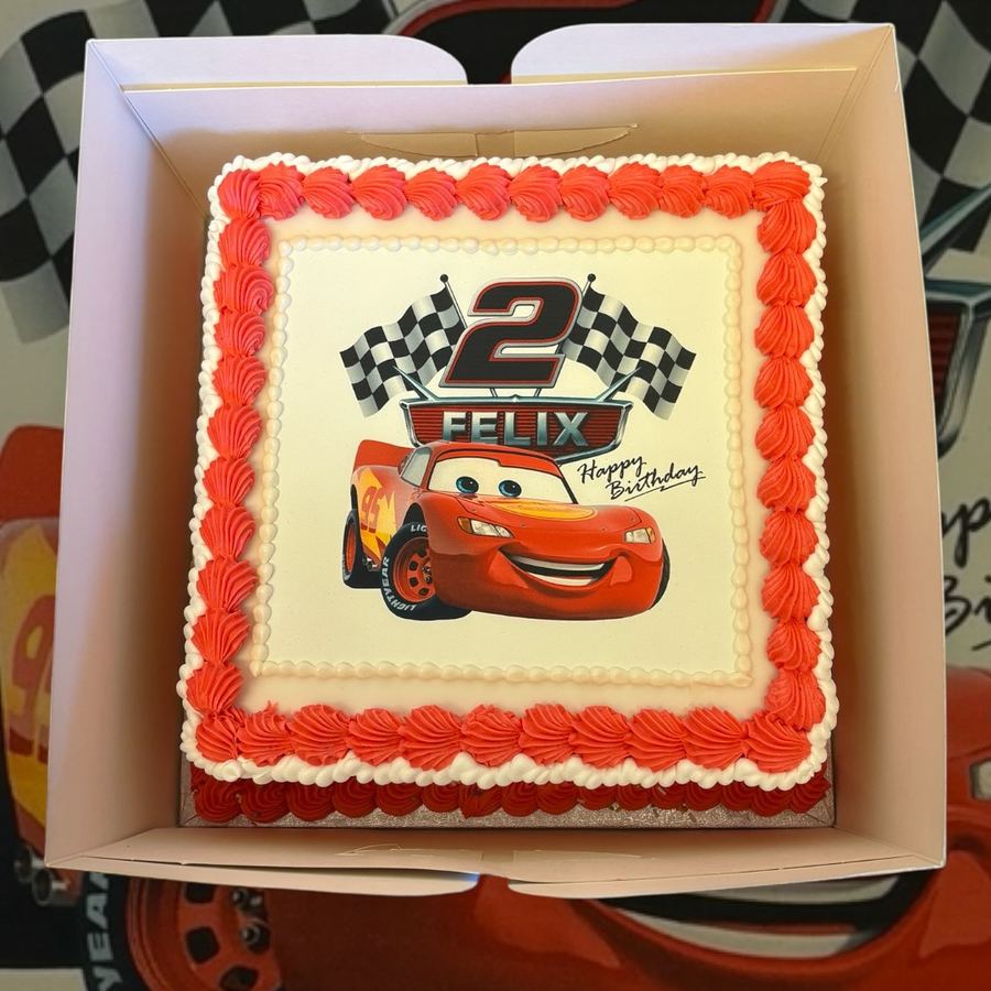 Lightning McQueen birthday cake