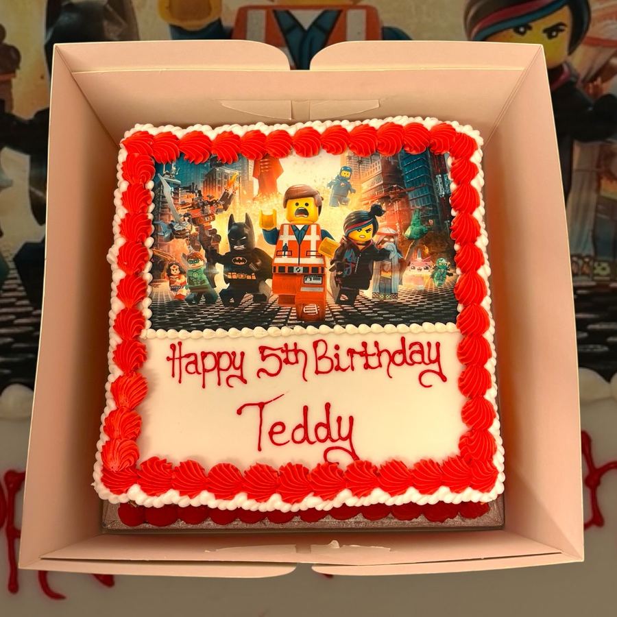 Lego Movie 5th birthday cake