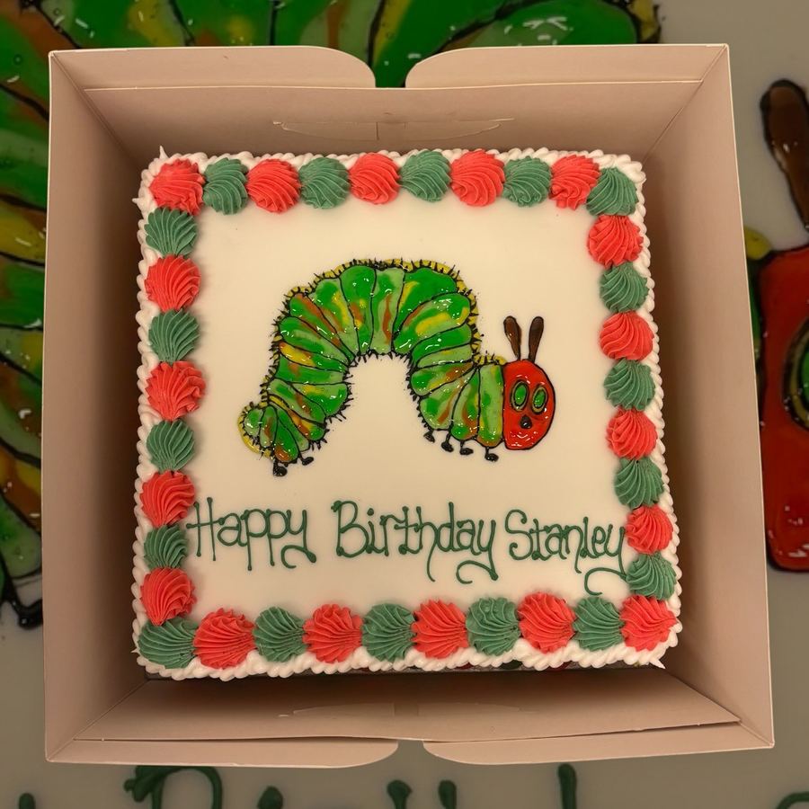 Very Hungry Caterpillar birthday cake