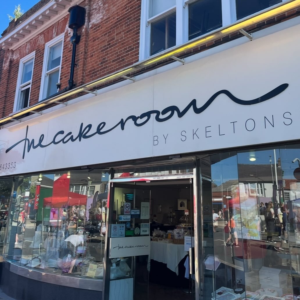 The Cake Room by Skeltons shopfront