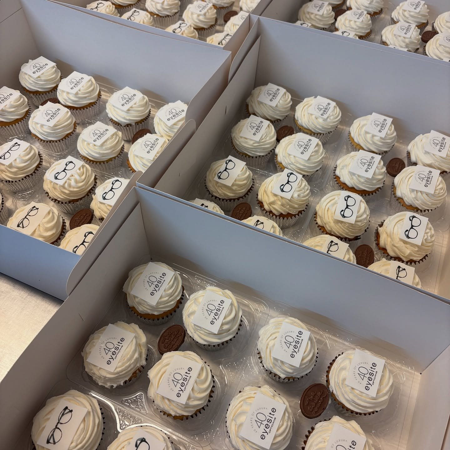 Branded corporate cupcakes