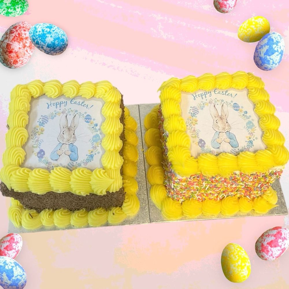Easter sprinkle cakes