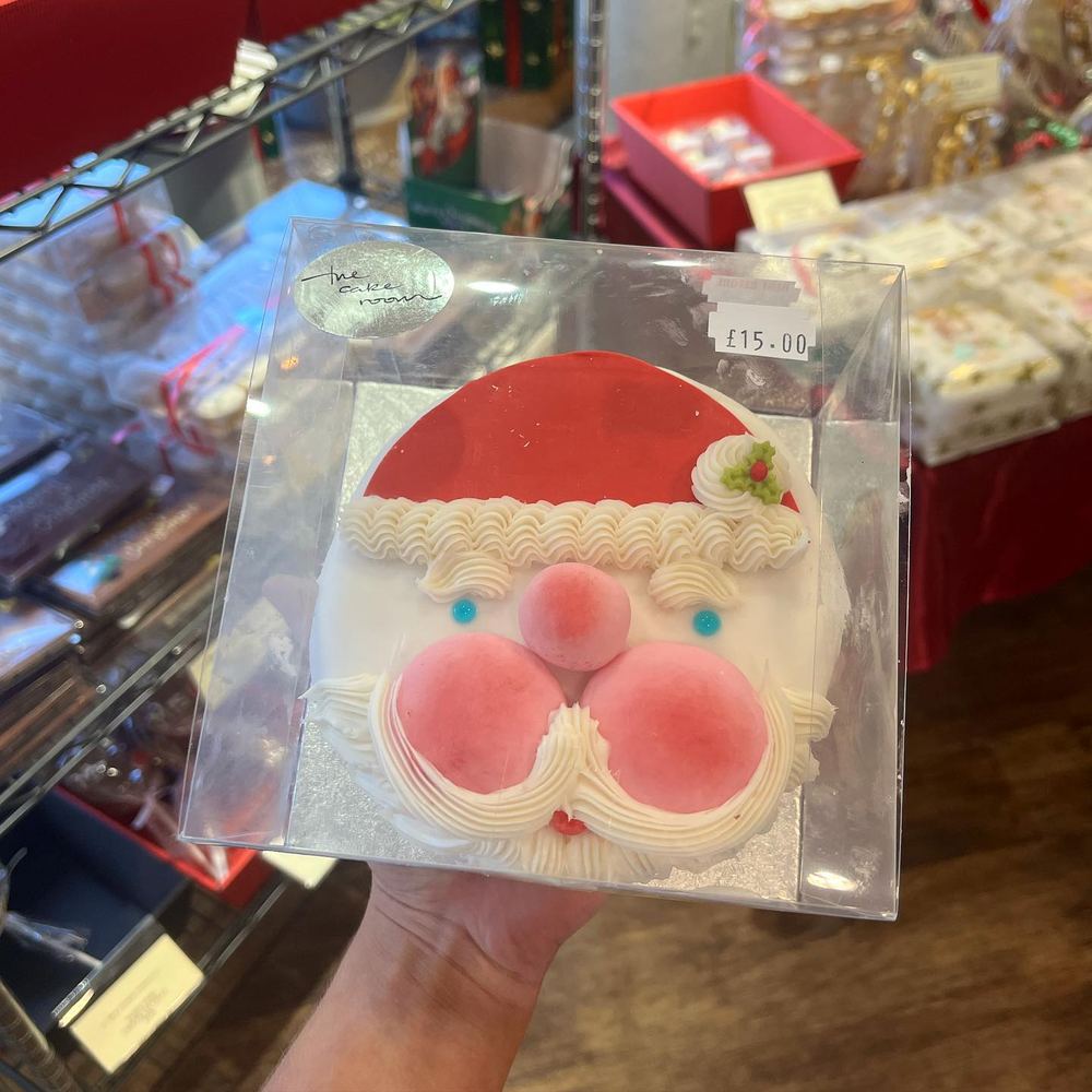 Christmas fruit cake, Santa design