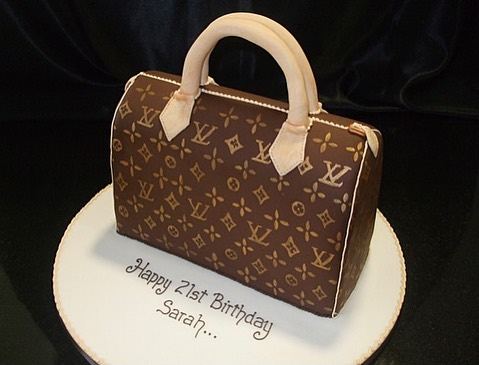 Designer handbag 21st birthday cake