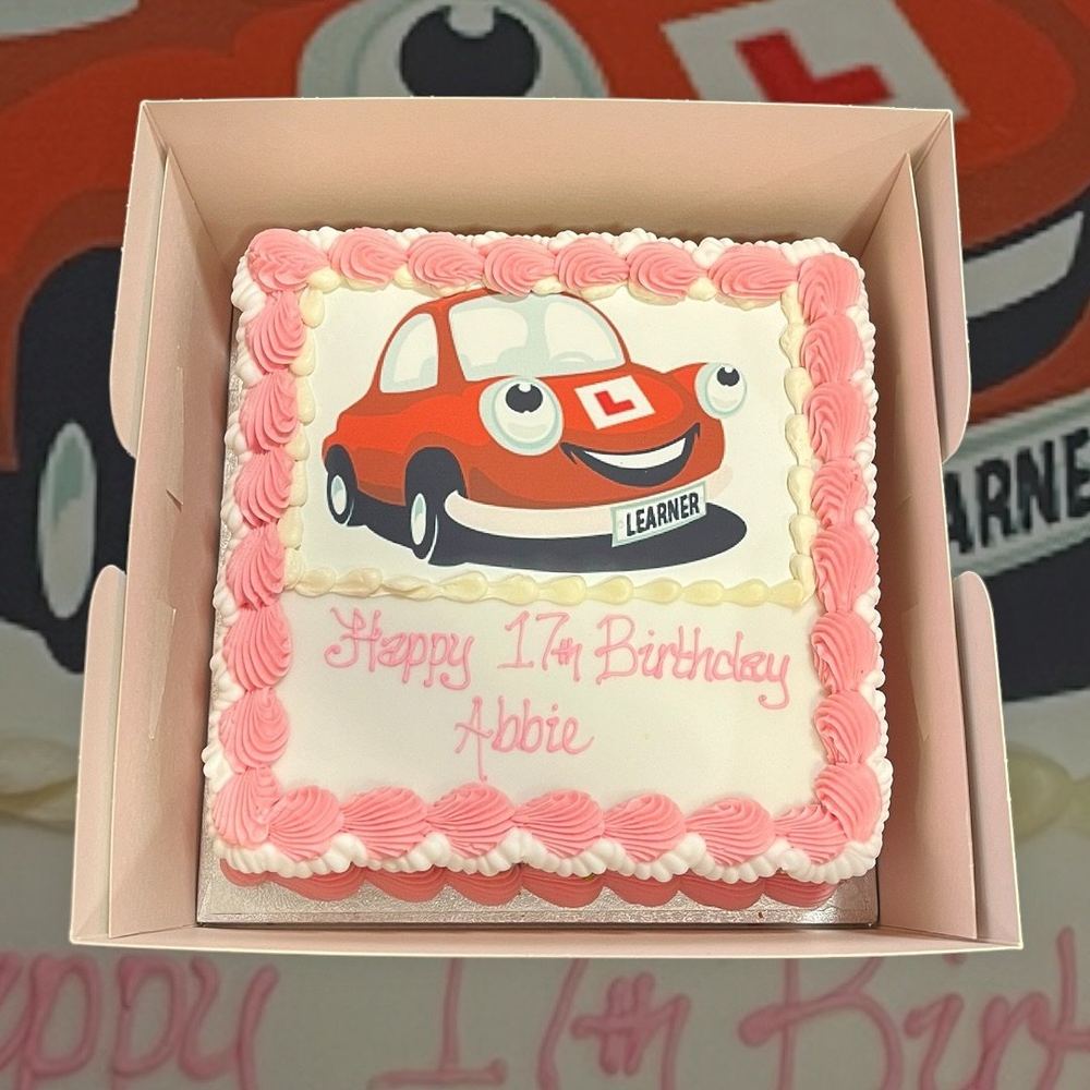 Learner driver 17th birthday cake