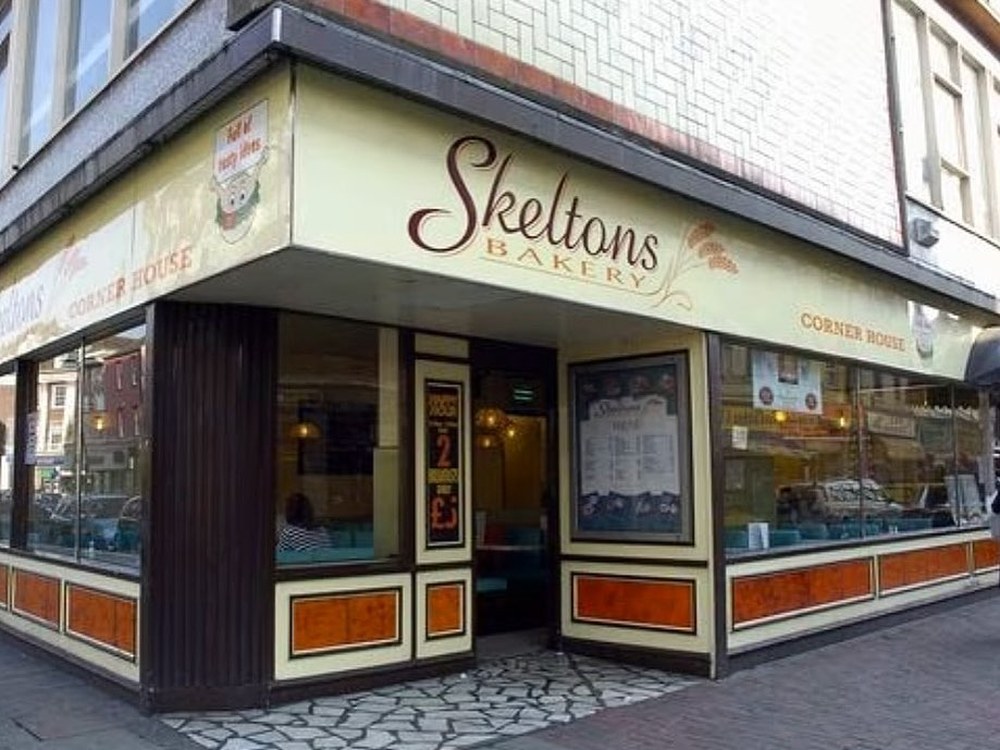 Skeltons Bakery Corner House, vintage shopfront